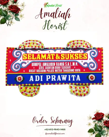 Papan Bunga Ucapan Selamat Pudak